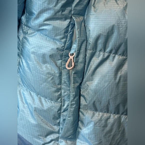 MOUNTAIN HARDWEAR "CHILLWAVE" Blue DOWN JACKET Women’s XL - Picture 9 of 13